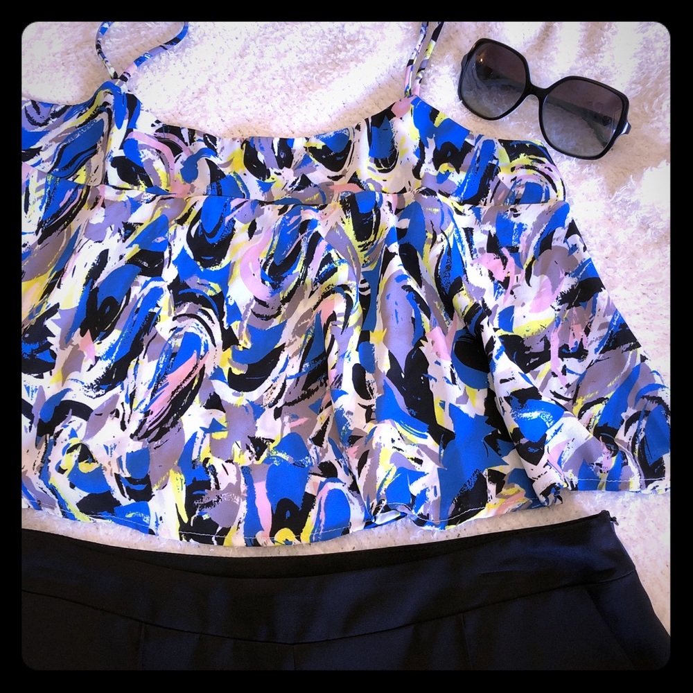 Aqua: Crop Top Large